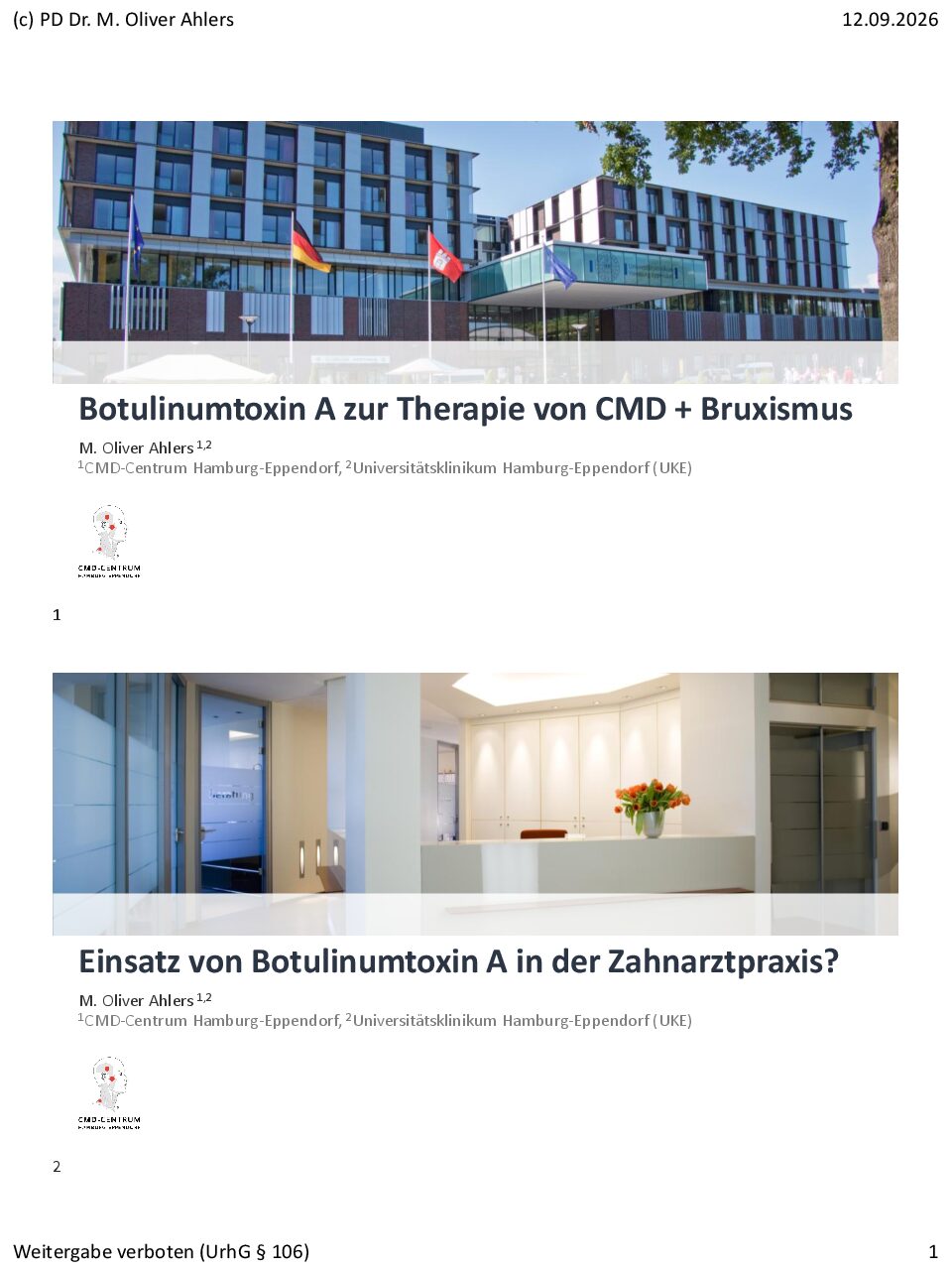 Vorschau: Ahlers - BoNT-Anwendung in der ZHK